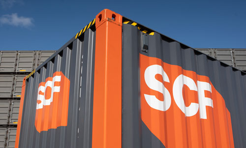 SCF High Cube Container with tiger tape