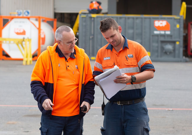 Inspecting critical information in an SCF depot